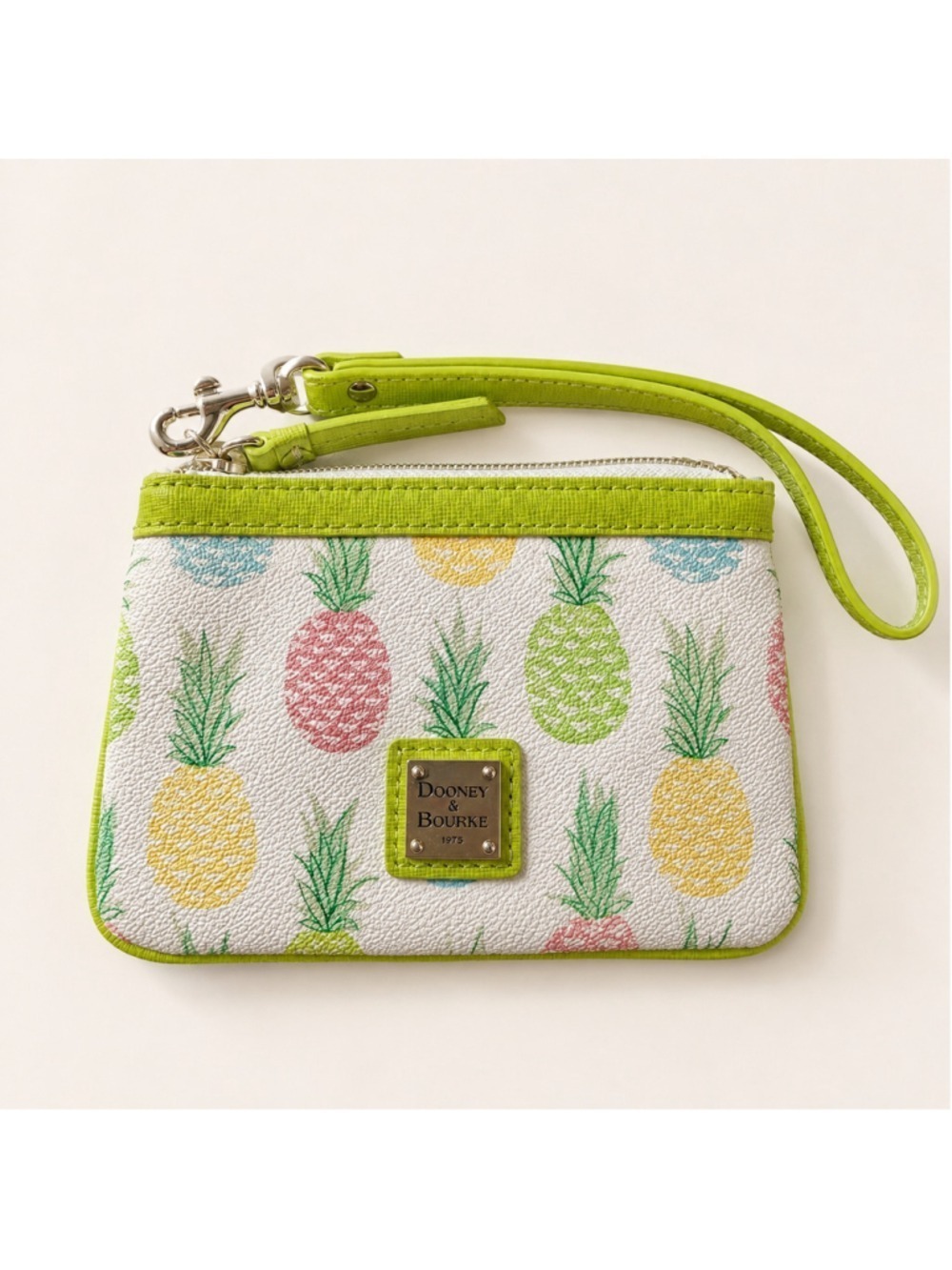 Dooney & Bourke Pineapple Print Convertible Wristlet Bag